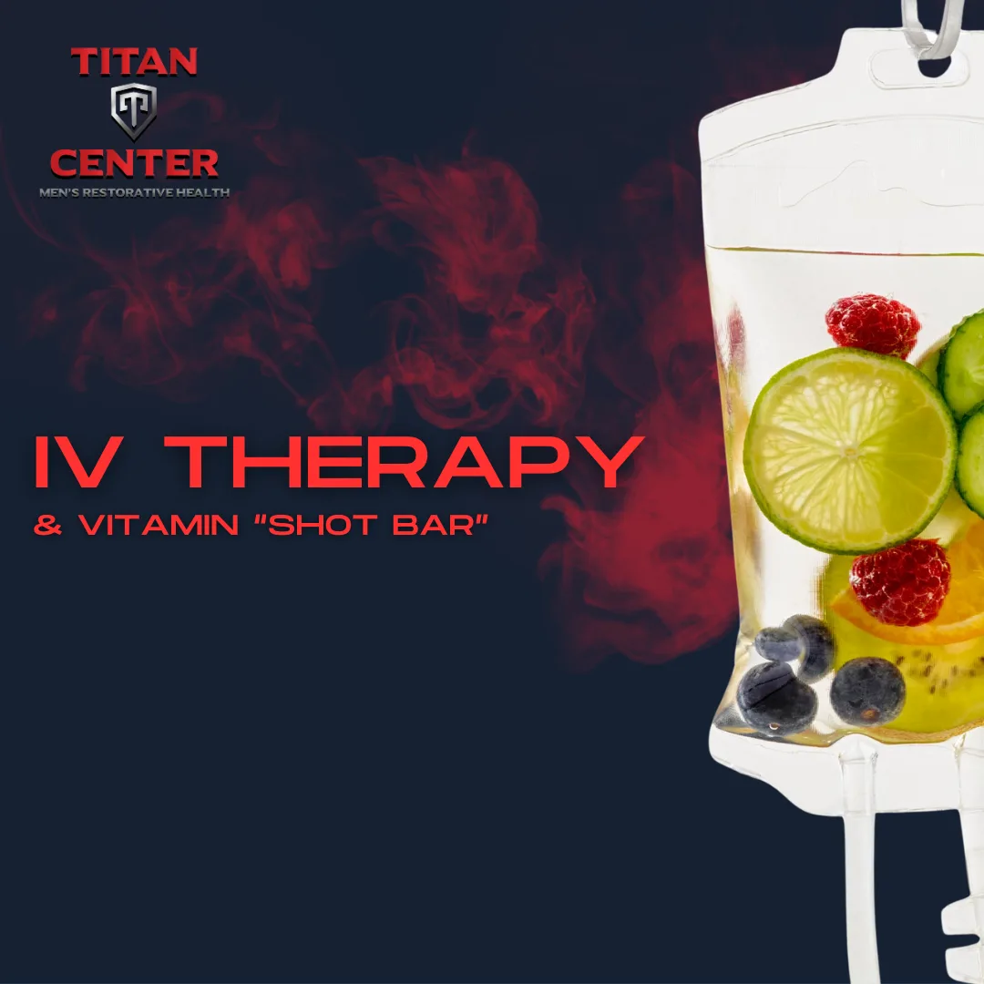 Copy of Titan- IV therapy IV therapy and vitamin shot bar at Titan T Center in Clarksville, TN. Offering hydration and nutrient IV infusions, Testosterone replacement therapy, ED treatment, medical weight loss, and more.