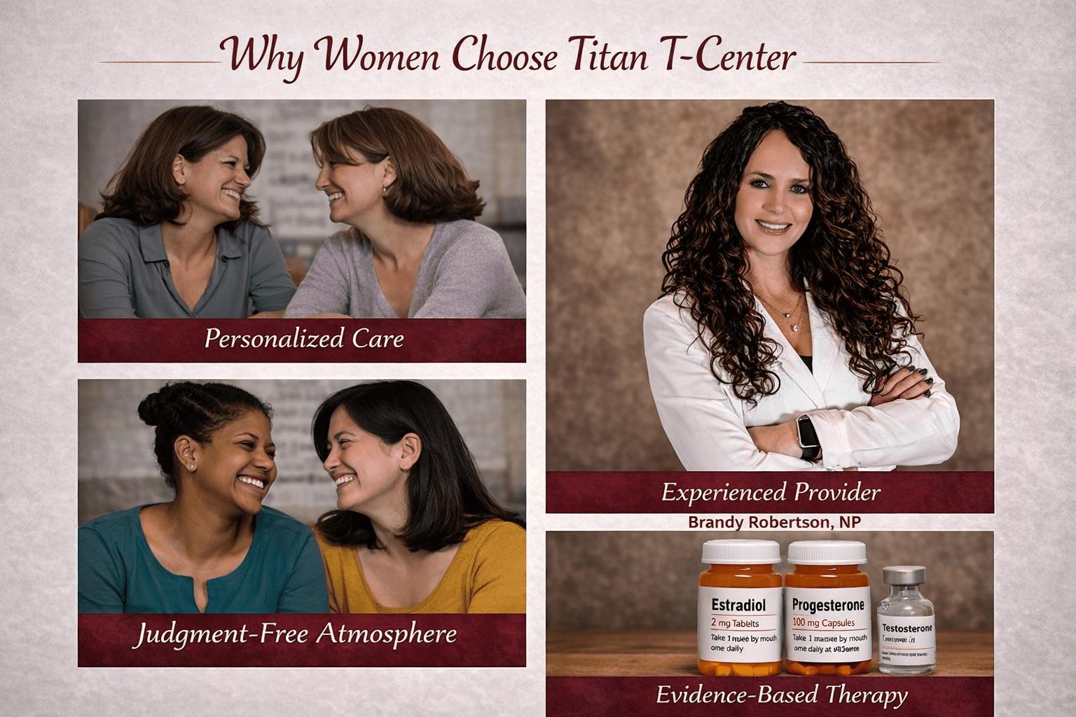 Why women choose Titan T-Center for BHRT